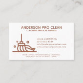 Home & Kantoor Pro Schoonmaakservice Terracotta Visitekaartje (Voorkant)