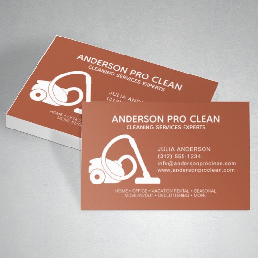 Home & Kantoor Pro Schoonmaakservice Terracotta Visitekaartje