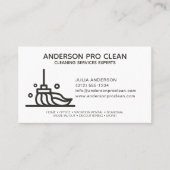 Home & Kantoor Professionele schoonmaakservice Visitekaartje (Voorkant)