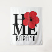 HOME Kapa'a Kawaii RedHibiscs Wandkleed (Voorkant)