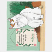 Home Kat Home Fleece Deken (Voorkant)