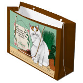 Home Kat Home Groot Cadeauzakje (Voorkant Gekanteld)