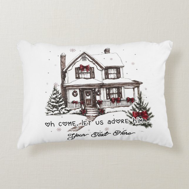 Home Kerst Accent Kussen (Voorkant)