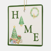 Home Kerstboom Eenvoudig Keramisch Ornament (Links)