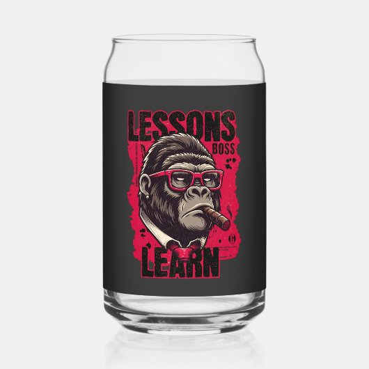 Home/Keuken Gorilla Baas Drinkware Set Blikvorm Glas (Voorkant)