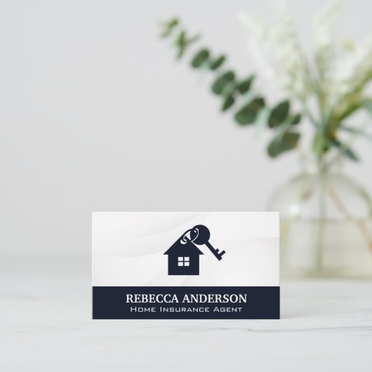 Home Key Logo Visitekaartje (Staand voorkant)