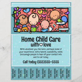 Home Kinderopvang Kinderopvang Promotie Scheurblad Flyer