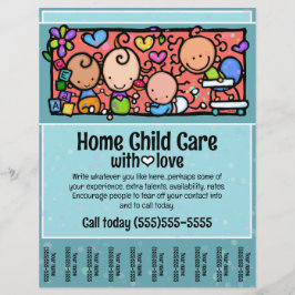 Home Kinderopvang Kinderopvang Promotie Scheurblad Flyer