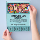 Home Kinderopvang Kinderopvang Promotie Scheurblad Flyer (Hand)