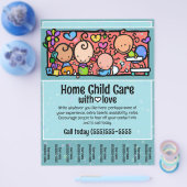 Home Kinderopvang Kinderopvang Promotie Scheurblad Flyer (Enkel)