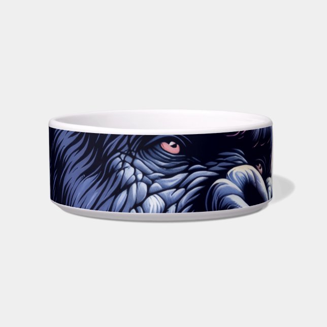 Home/Kitchen Angry Gorilla Lessons Learn Pet Bowl Voerbakje (Voorkant)