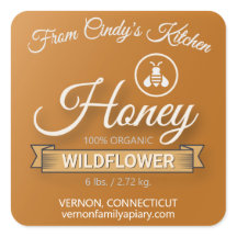 Home Kitchen Golden Amber Honey Jar