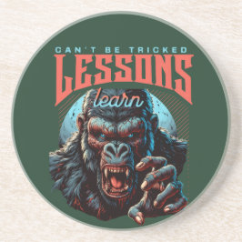 Home/Kitchen Wise Gorilla Lessons Learn Coaster  Zandsteen Onderzetter