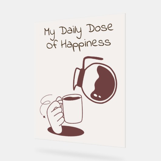 Home Koffiezetapparaat Koffiekoek Acryl Bord (Hoek)