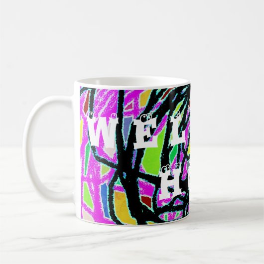 HOME KOMST WELKOM ART DECOR KOFFIEMOK (Links)