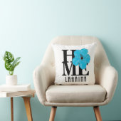 HOME Lahaina Blue Hibiscus Kussen (Stoel)
