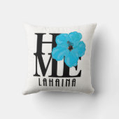 HOME Lahaina Blue Hibiscus Kussen (Achterkant)