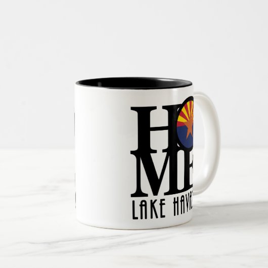 HOME Lake Havasu 11oz Tweekleurige Koffiemok (Voorkant rechts)