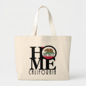 HOME Lake Tahoe CA Grote Tote Bag (Voorkant)