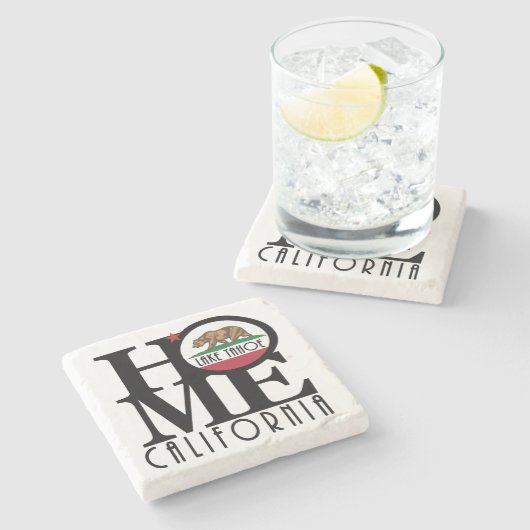 HOME Lake Tahoe California Stenen Onderzetter (Zijkant)