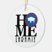 HOME Laramie Wyoming Keramisch Ornament (Links)