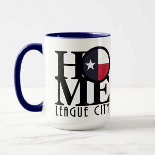 HOME League City Texas 15oz Mok