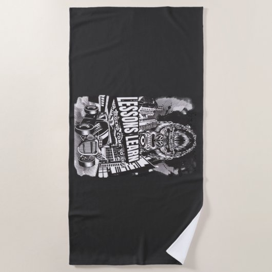 Home Legendary Gorilla Lessons Learn Beach Towel Strandlaken (Voorkant)