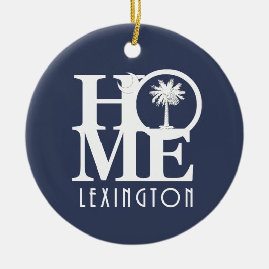 HOME Lexington South Carolina Keramisch Ornament (Voorkant)