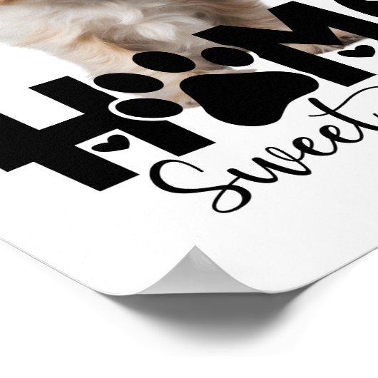 Home Lief Thuis Hond Poster (Hoek)