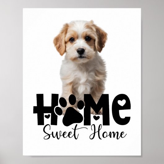 Home Lief Thuis Hond Poster (Voorkant)
