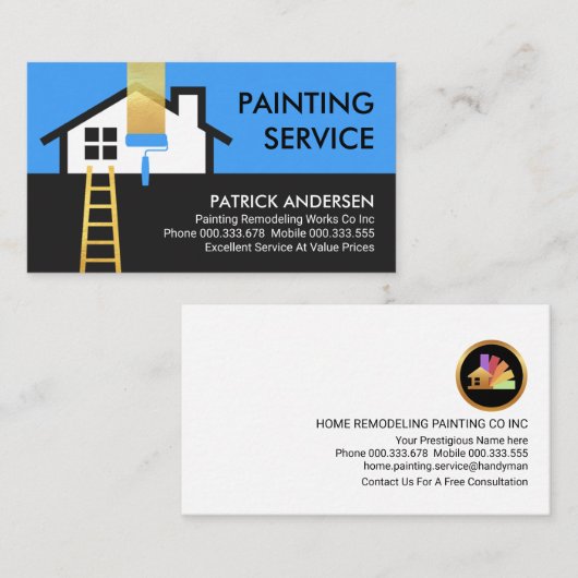 Home Lijst Gebouw Schilderij Service Visitekaartje (Voorkant / Achterkant)