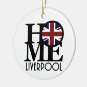 HOME Liverpool (vlag VK) Keramisch Ornament (Links)