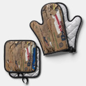 Home & Living > Kitchen & Dining > Table & Kitchen Ovenwant & Pannenlap Set (Voorkant / Achterkant)