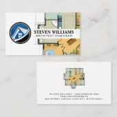 Home Logo | Blauwdrukschema's Visitekaartje (Voorkant / Achterkant)