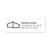 Home Logo Realtor Zwart & Wit Rubber Stamp Zelfinktende Stempel (Design)
