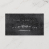 Home Logo Realtor Zwart & Wit Visitekaartje (Achterkant)