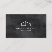 Home Logo Realtor Zwart & Wit Visitekaartje (Voorkant)