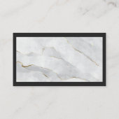 Home Logos | Zwarte marmer-grens Visitekaartje (Achterkant)