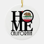 HOME Lompico Californië Keramisch Ornament (Voorkant)