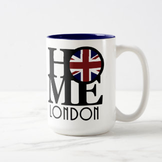 HOME London 15oz (vlag van het Verenigd Koninkrijk Tweekleurige Koffiemok