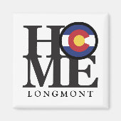 HOME Longmont Colorado 4x4" Magnet (Voorkant)