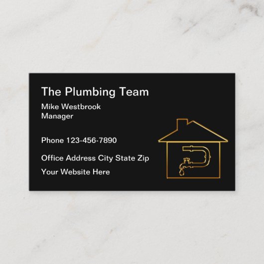 Home Loodgieterijen Visitekaartjes (Voorkant)