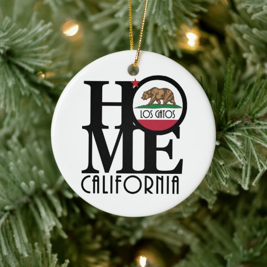 HOME Los Gatos Keramisch Ornament (Boom)