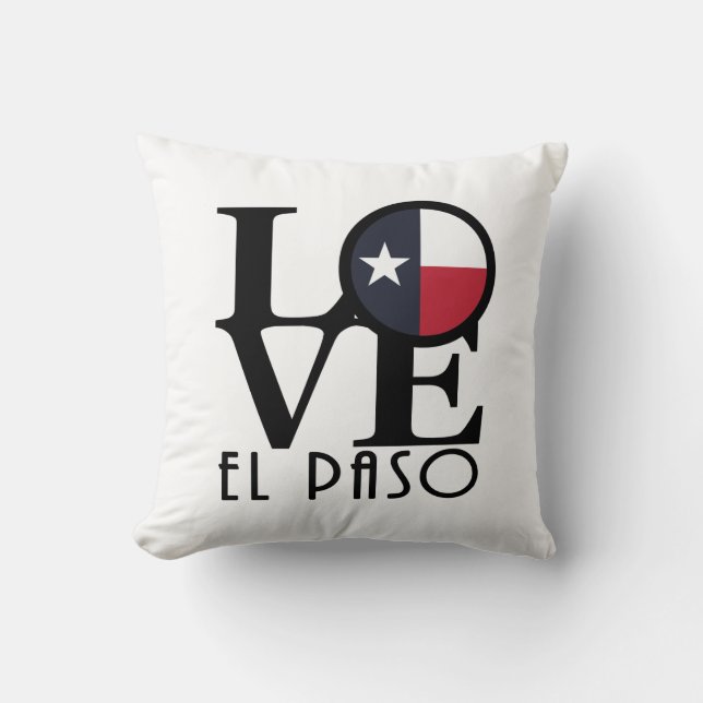 HOME/LOVE El Paso Texas Kussen (Voorkant)