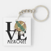 HOME/LOVE Muskogee Oklahoma Sleutelhanger (Achterkant)