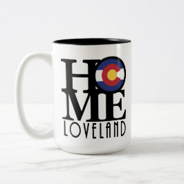 HOME Loveland Colorado 15oz Tweekleurige Koffiemok