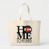 HOME Loveland Colorado Grote Tote Bag (Voorkant)