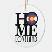 HOME Loveland Colorado Keramisch Ornament (Links)