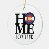 HOME Loveland Colorado Keramisch Ornament (Links)