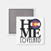 HOME Loveland Colorado Magneet (Voorkant / Achterkant)